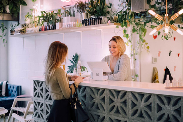 POS Machine use in Saloon